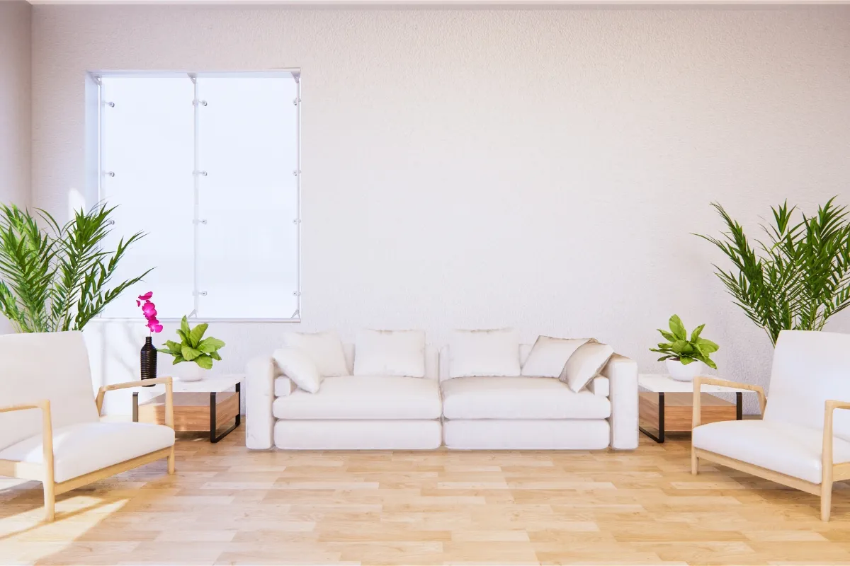 phòng khách phong cách hiện đại tối giản